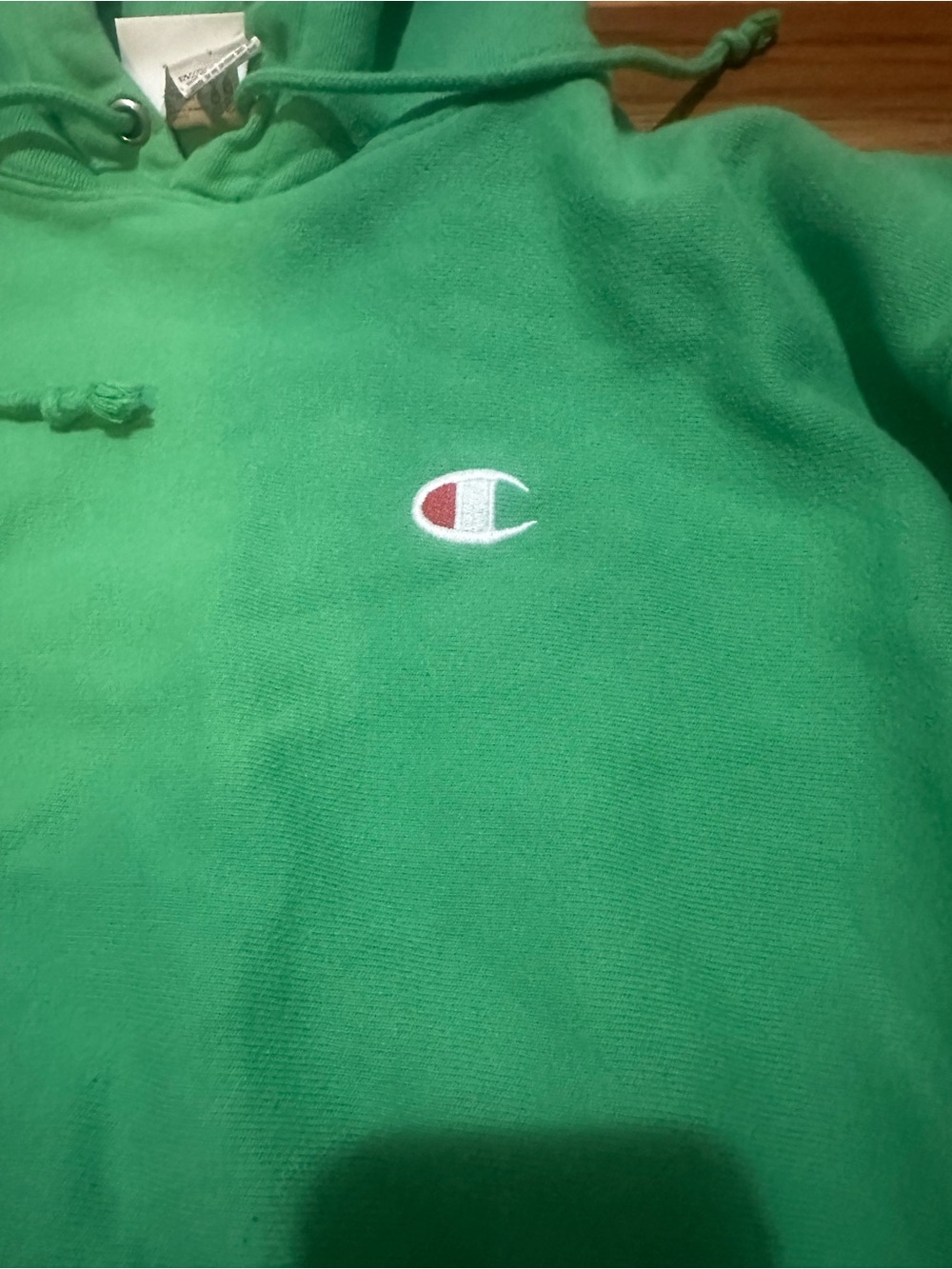 Vintage Champion Reverse Weave Green Hoodie Large‎ - Picture 5 of 8